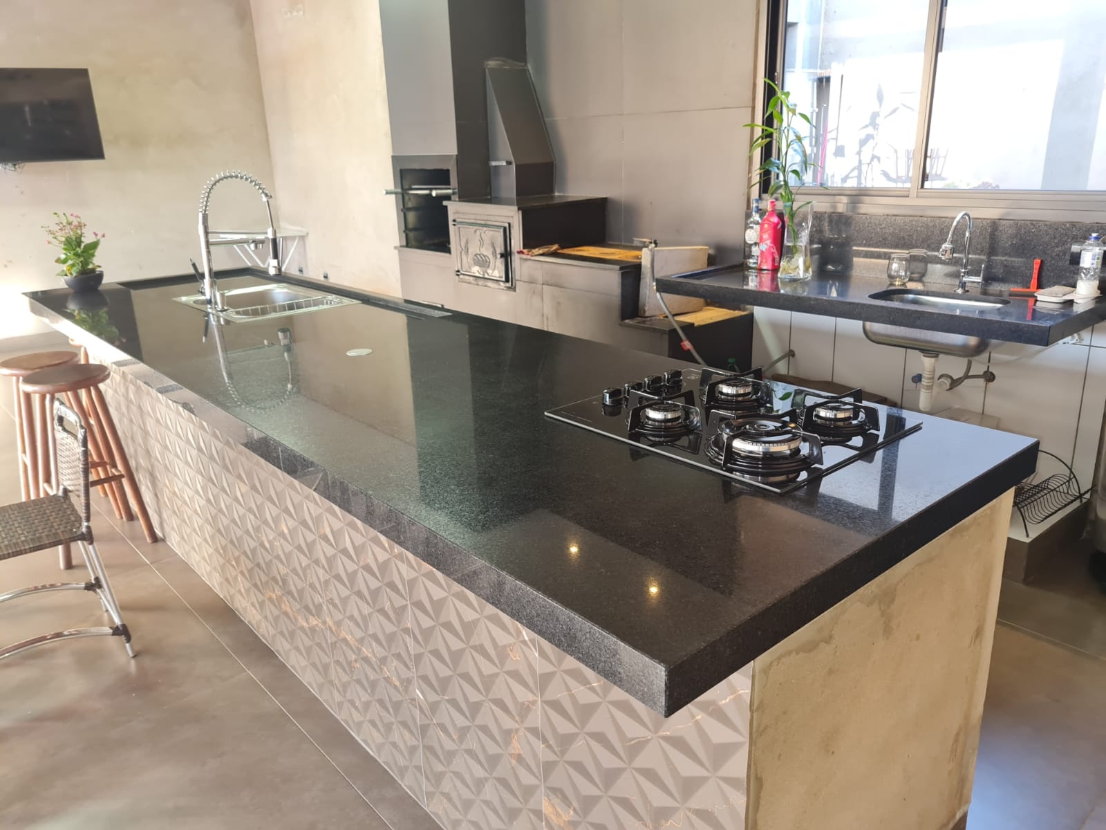 Escada de Mármore Travertino Navona