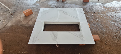 Projeto de nicho em mármore 01